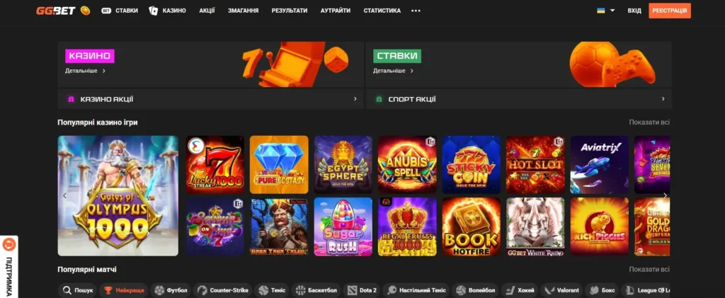 Сайт GGBET казино